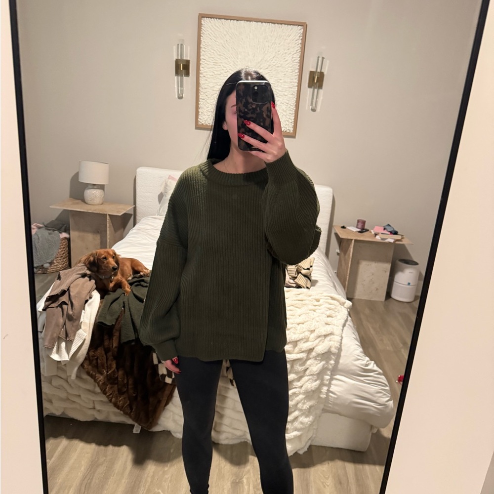 Olive Green Women's Sweater